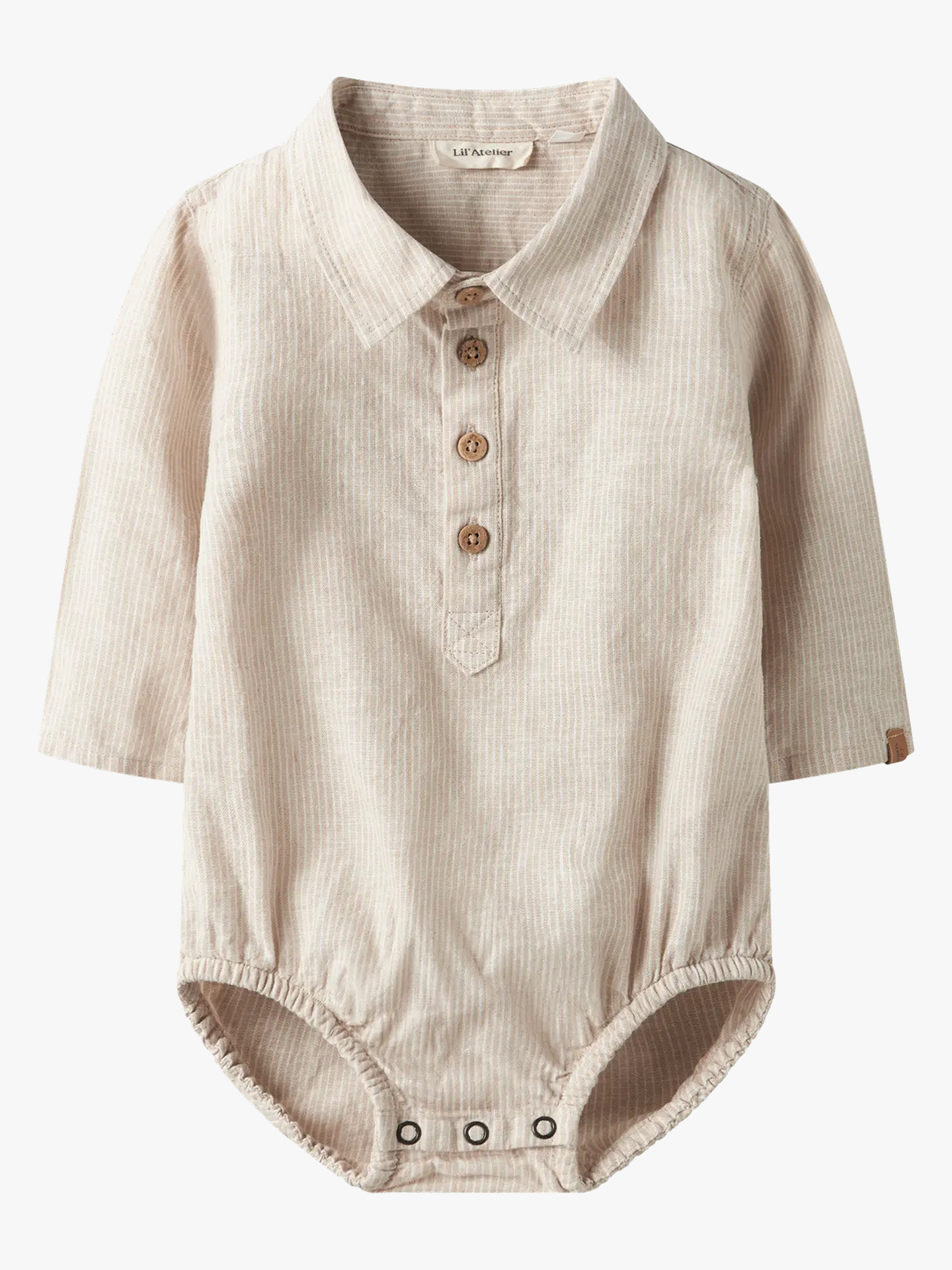 Lil- Atelier Jesper Long Sleeve Body Shirt IrishCream