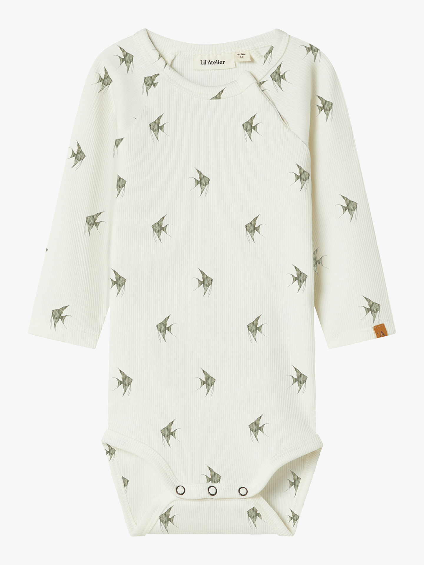 Lil- Atelier Lavo Eni Long Sleeve Slim Body Coconut Milk