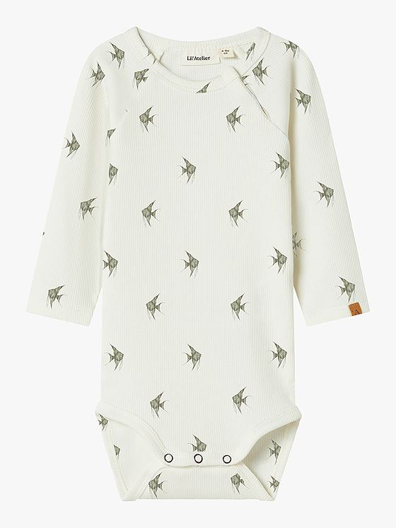 Lil- Atelier Lavo Eni Long Sleeve Slim Body Coconut Milk