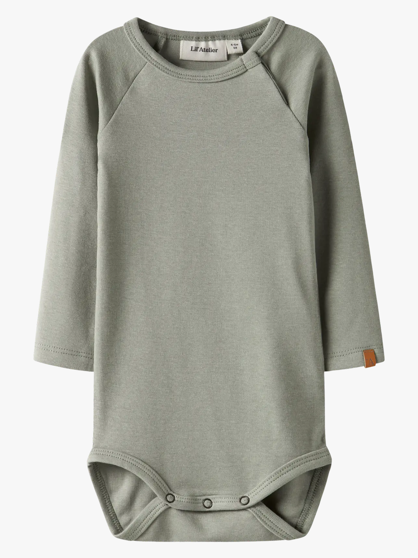 Lil- Atelier Lalo Tab Long Sleeve Slim Body Seagrass