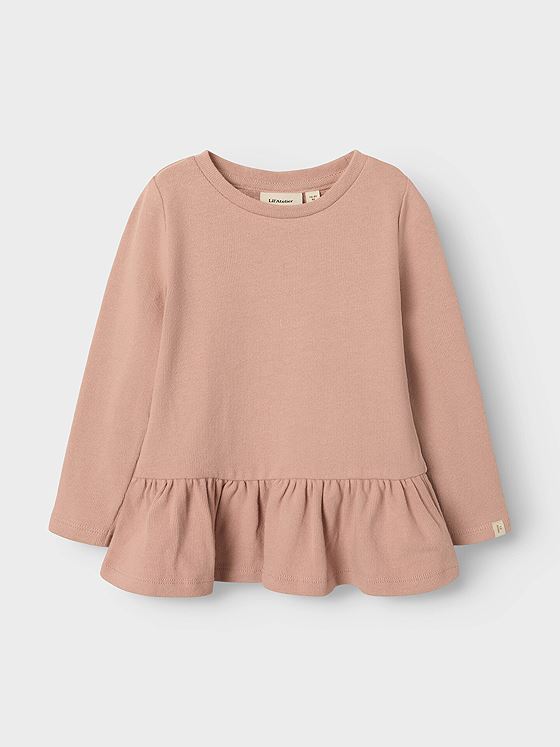 Lil- Atelier Luna Long Sleeve Slim Top Misty Rose