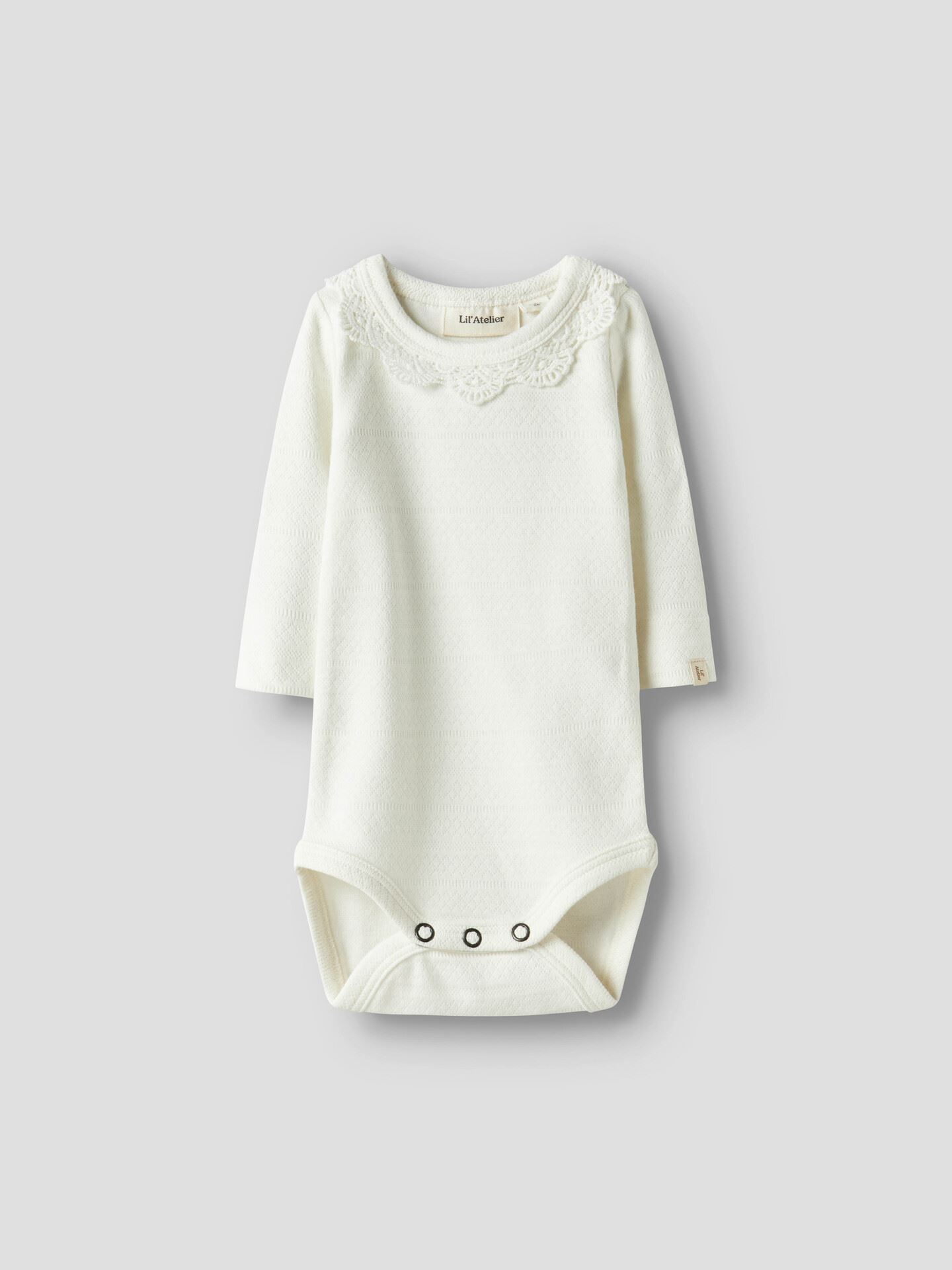 Lil- Atelier Tapia Long Sleeve Slim Body Coconut Milk