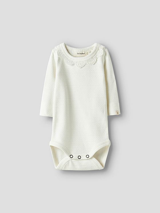 Lil- Atelier Tapia Long Sleeve Slim Body Coconut Milk