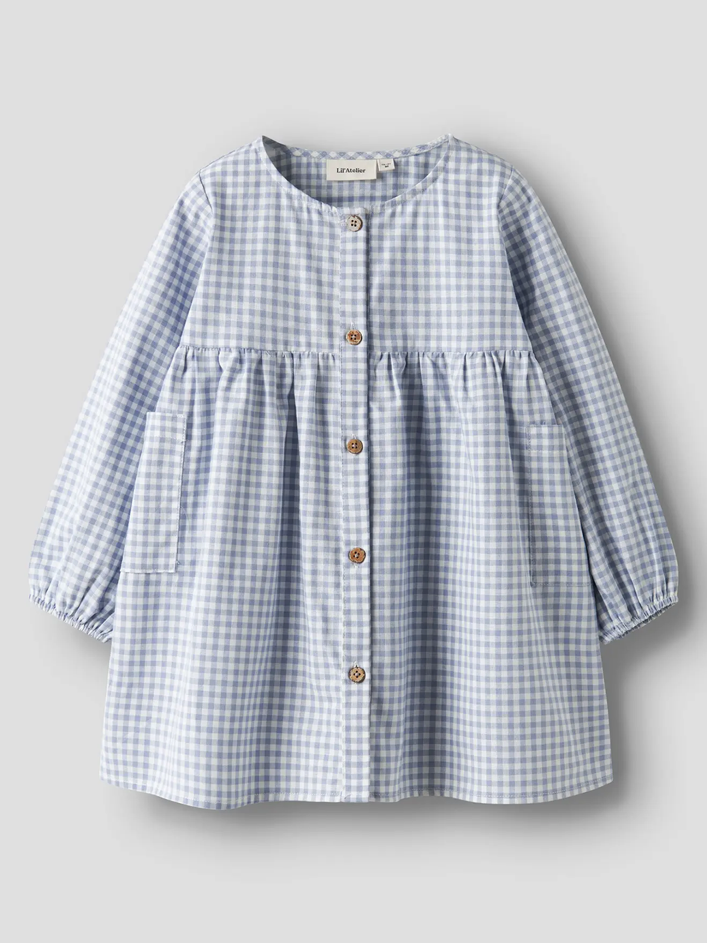 Lil- Atelier Tallula Long Sleeve Loose Dress Zen Blue