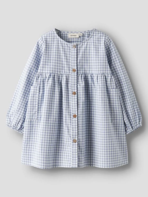 Lil- Atelier Tallula Long Sleeve Loose Dress Zen Blue