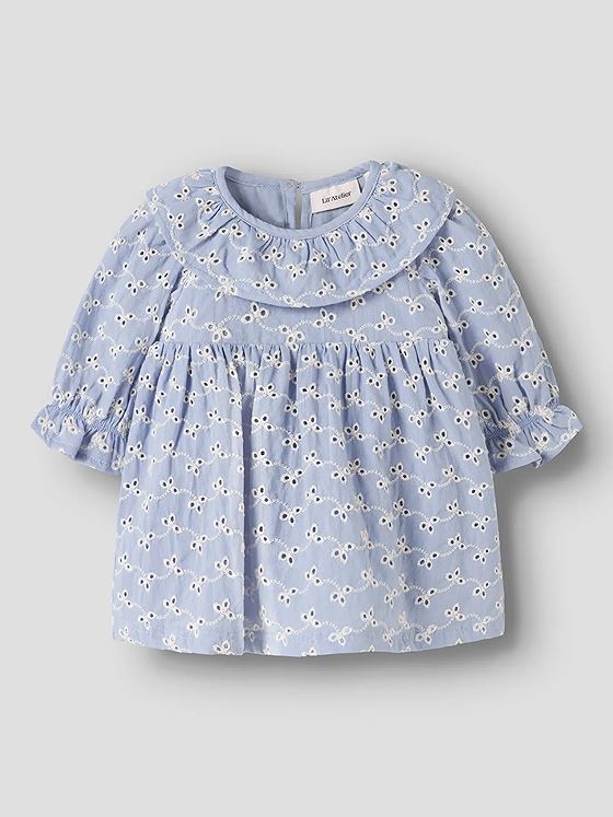 Lil- Atelier Tessie Long Sleeve Body Dress Zen Blue