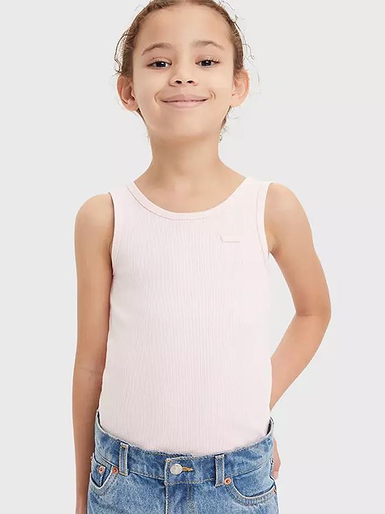 Levi-s Kids Meet And Greet Ribbed Tank Chalk Pink