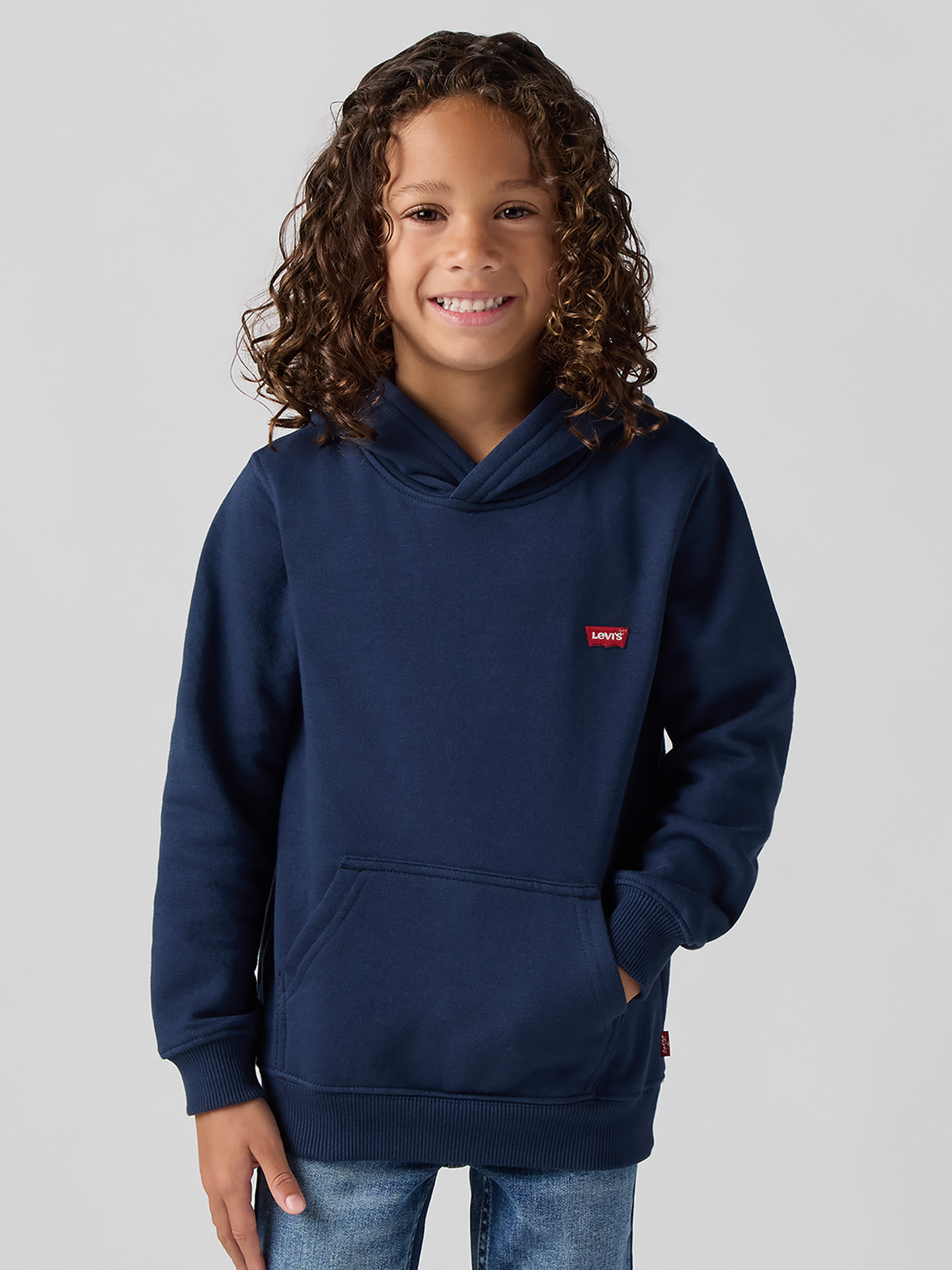 Levi-s Kids Mini Batwing Pull Over Hood Dress Blues