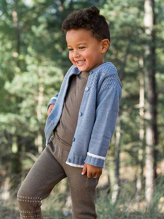 Lillelam Jakke Classic Mellomblå