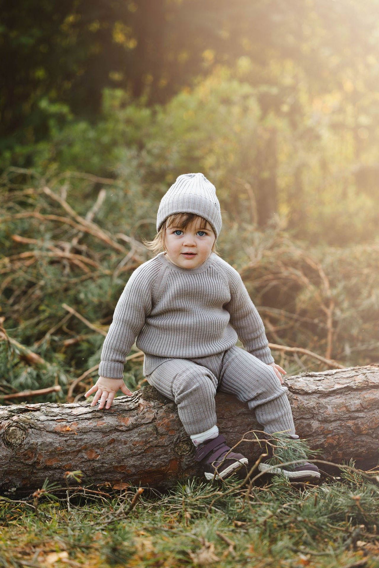 Lillelam Bukse ribb Beige