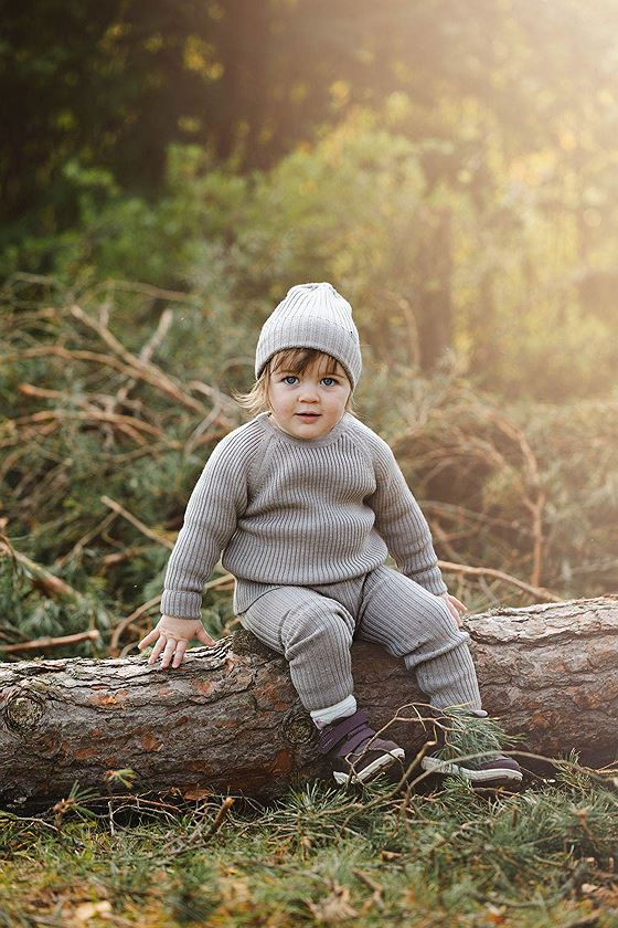 Lillelam Bukse ribb Beige