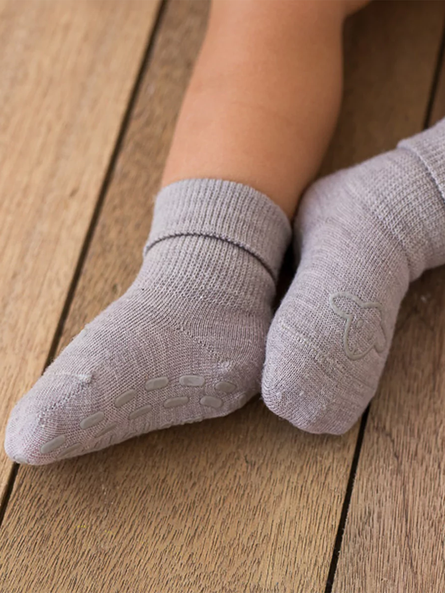 Lillelam Ullsokk antiskli Beige