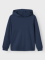 LMTD Nizu Long Sleeve Brushed Sweat W. Hood Navy Blazer
