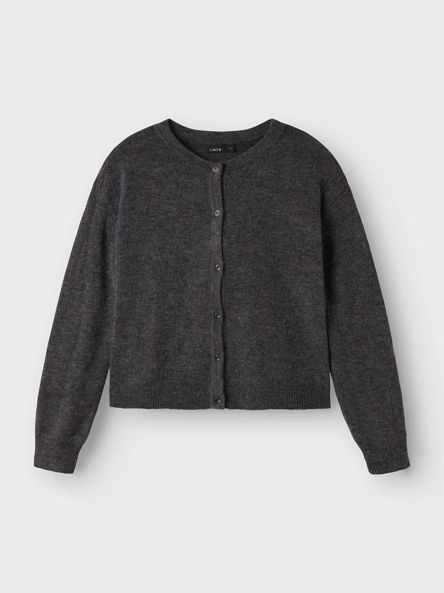 LMTD Lodet Long Sleeve Short Knit Cardigan Raven