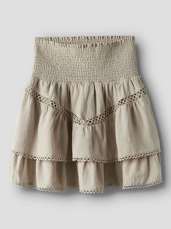 LMTD Hosta Short Skirt Beige