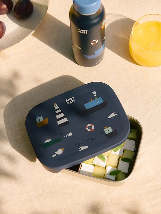 Liewood Arthur Printed Lunchbox Sailing / Classic navy