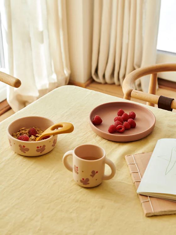 Liewood Vivi Printed Tableware Set Butterfly / Apple blossom