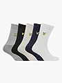 Lyle & Scott Camdyn 5 Pack Sport Socks Bright White