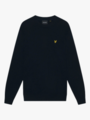Lyle & Scott Cotton Merino Crew Neck Jumper Dark Navy
