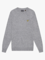 Lyle & Scott Lambswool Blend Crew Neck Jumper Mid Grey Marl