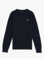 Lyle & Scott Junior Cotton Crew Neck Jumper Dark Navy