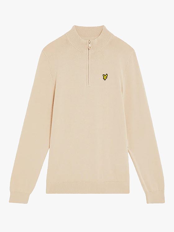 Lyle & Scott Junior 1/4 Zip Jumper Putty