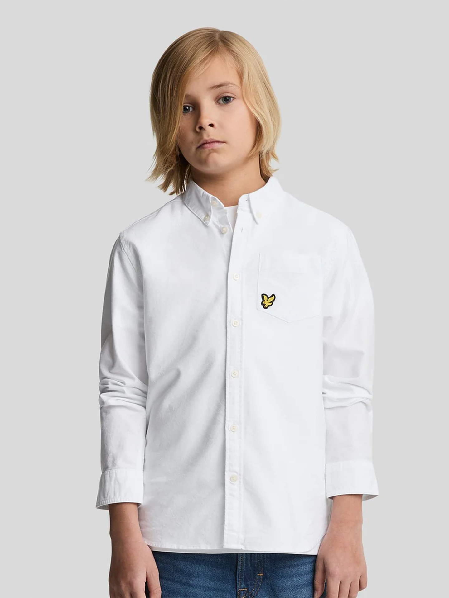 Lyle & Scott Junior Oxford Shirt White