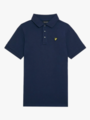 Lyle & Scott Junior Plain Polo Shirt Navy