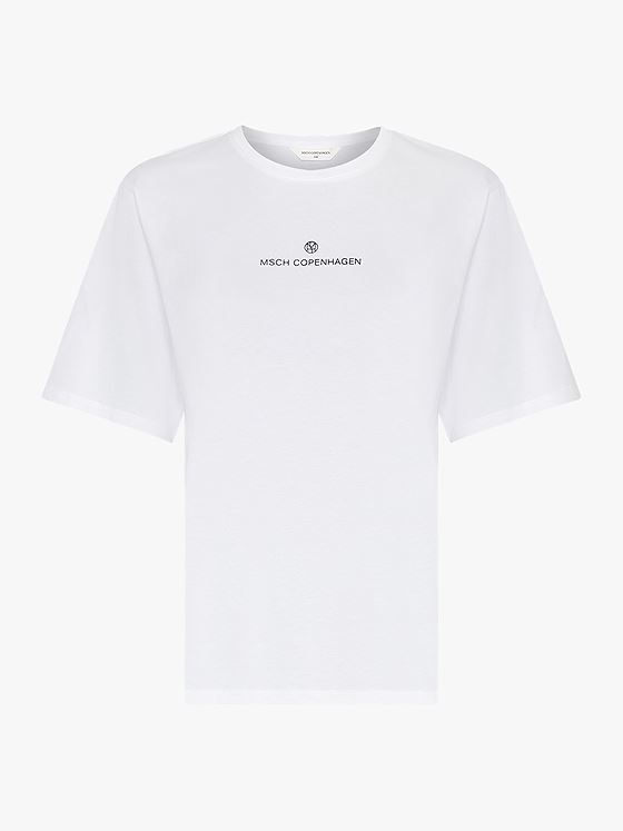 MSCH Copenhagen Theana Organic Icon Logo Tee Hvit