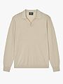 Mads Nørgaard Cotton Lino Theo Polo Long Sleeve Knit Castle Wall