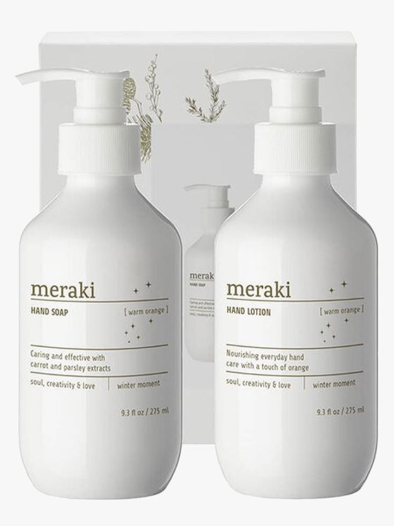 Meraki Warm Orange Winter Moment gaveeske Hvit