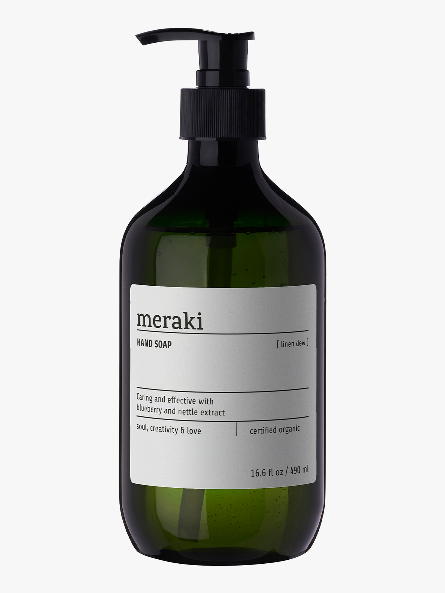 Meraki Hand Soap Linen Dew 490 ml Grønn