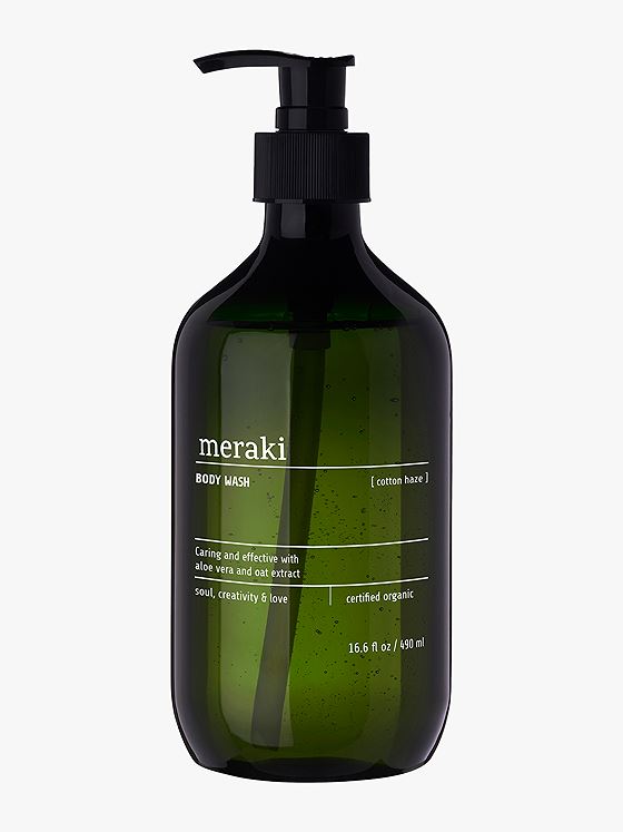 Meraki Body Wash Cotton Haze 490 ml Grønn