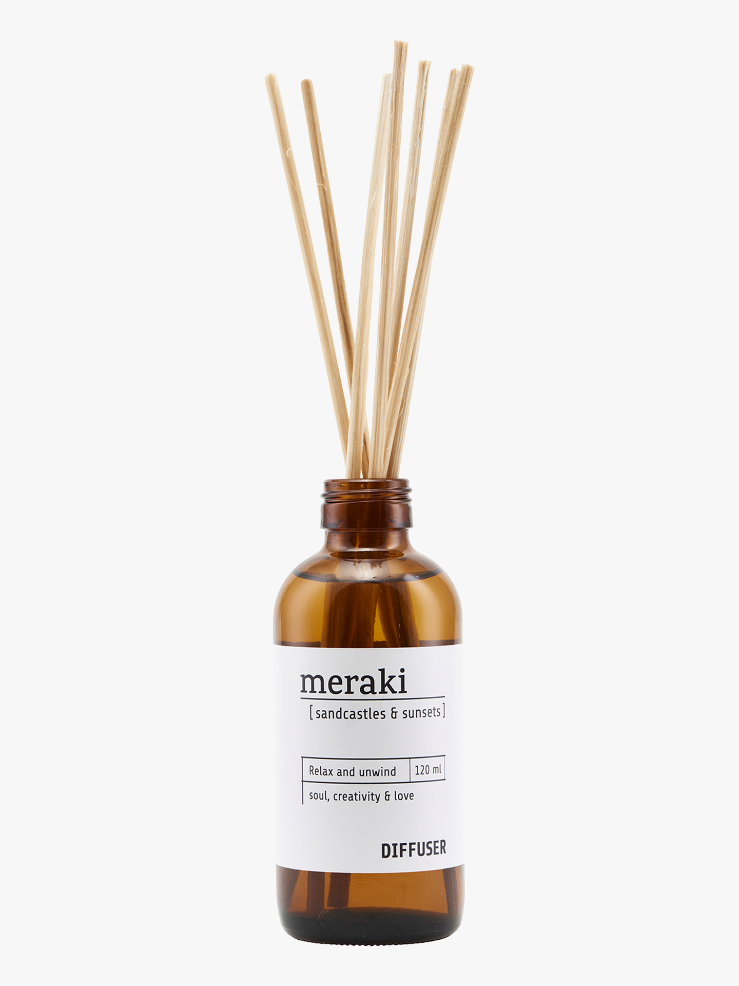 Meraki Duftfrisker med 7 pinner Sandcastles & Sunsets 120 ml Brun