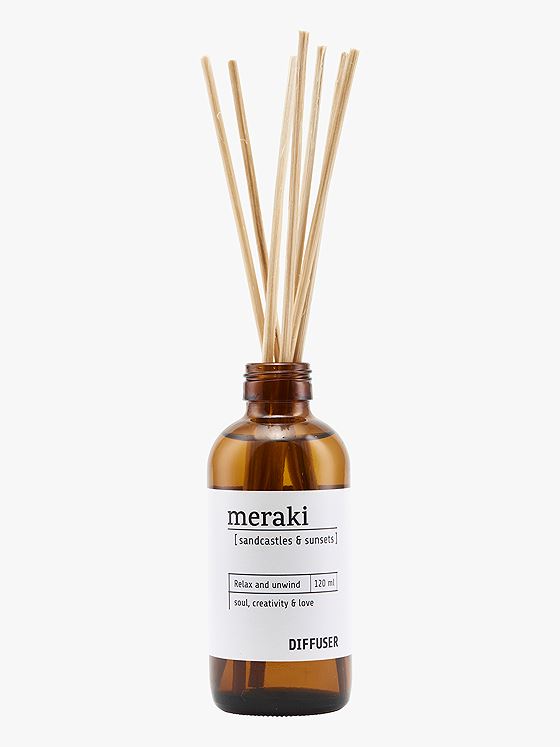Meraki Duftfrisker med 7 pinner Sandcastles & Sunsets 120 ml Brun