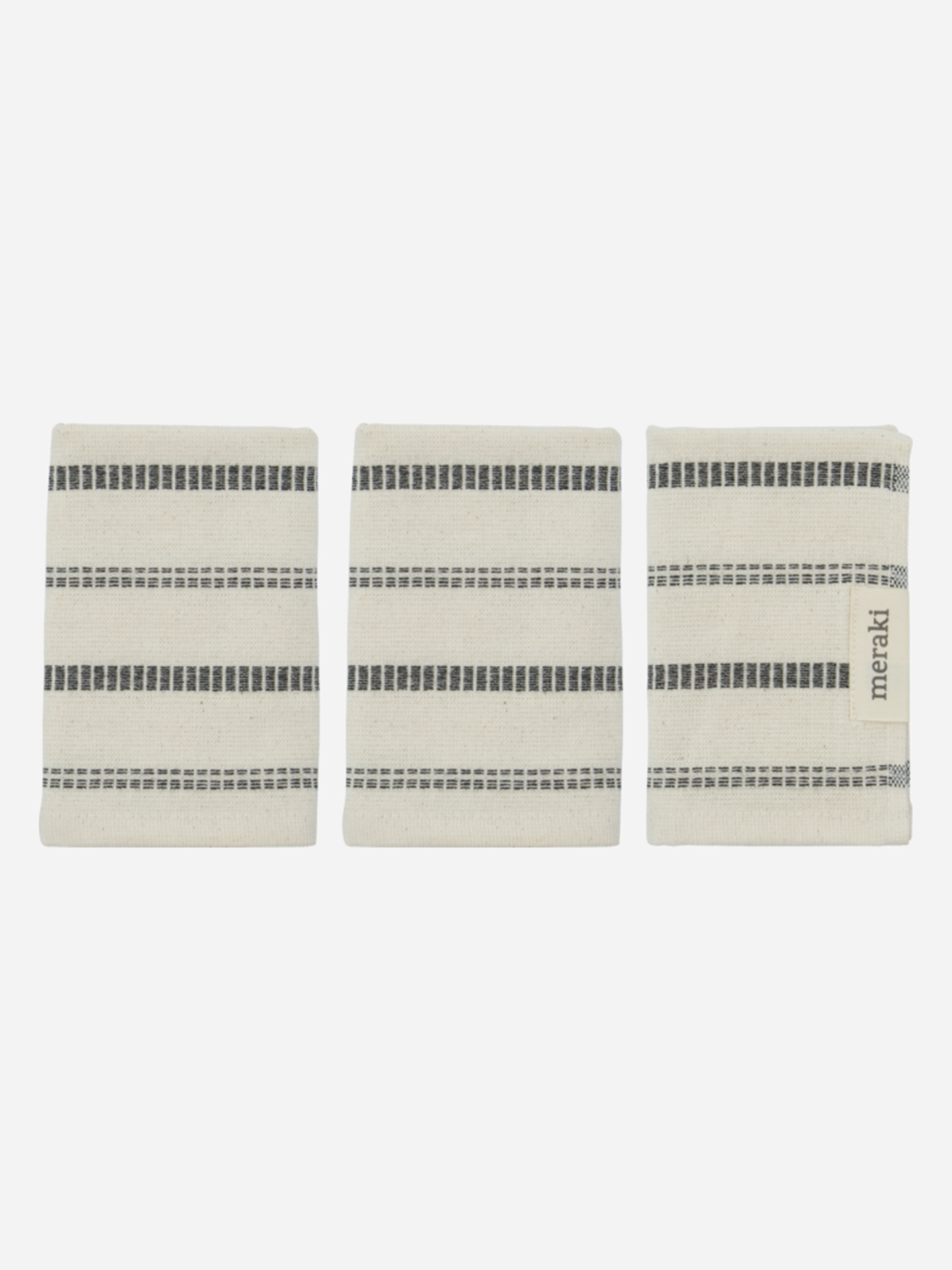 Meraki Vaskeklut 3-Pakk Offwhite