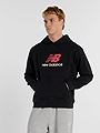 New Balance Athletics French Terry Logo Hoodie Black