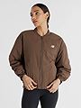 New Balance Graphic Woven Bomber Jacket Dark Mushroom