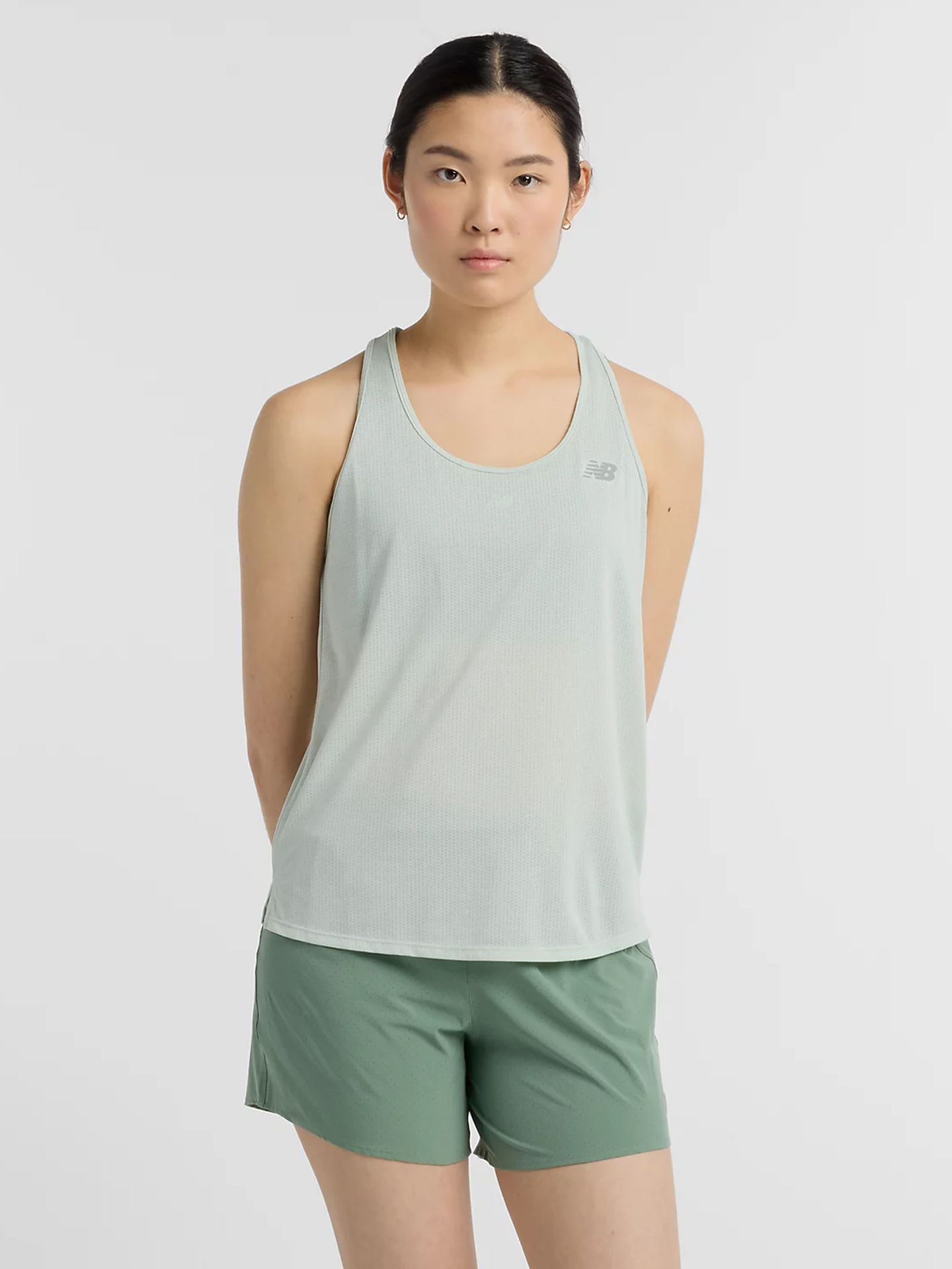 New Balance Athletics Tank Clay Ash Heather