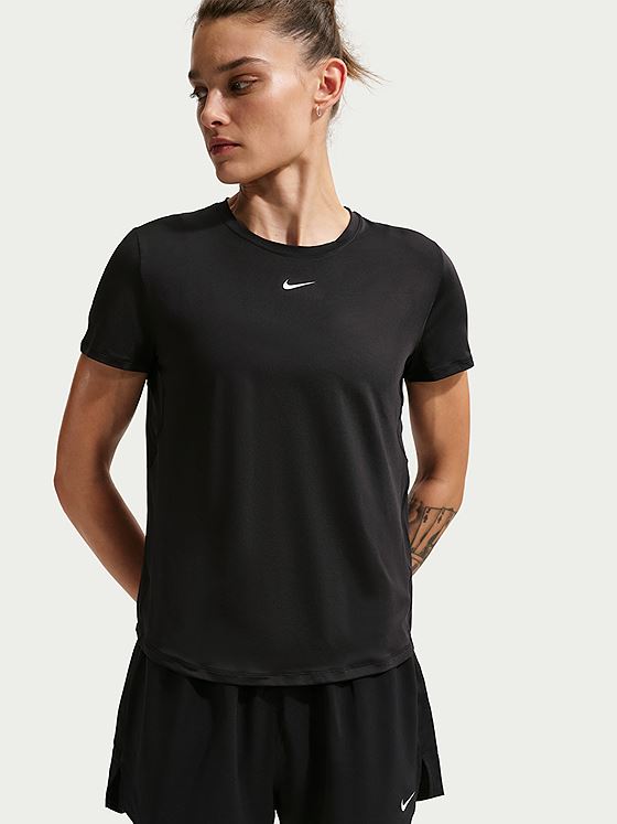 Nike One Classic Dri-Fit Short Sleeve Top Black / White