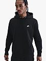 Nike Club Pullover Fleece Hoodie Black / White