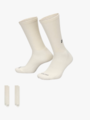 Nike Everyday Cushioned Crew Socks 2pk Sail / Black