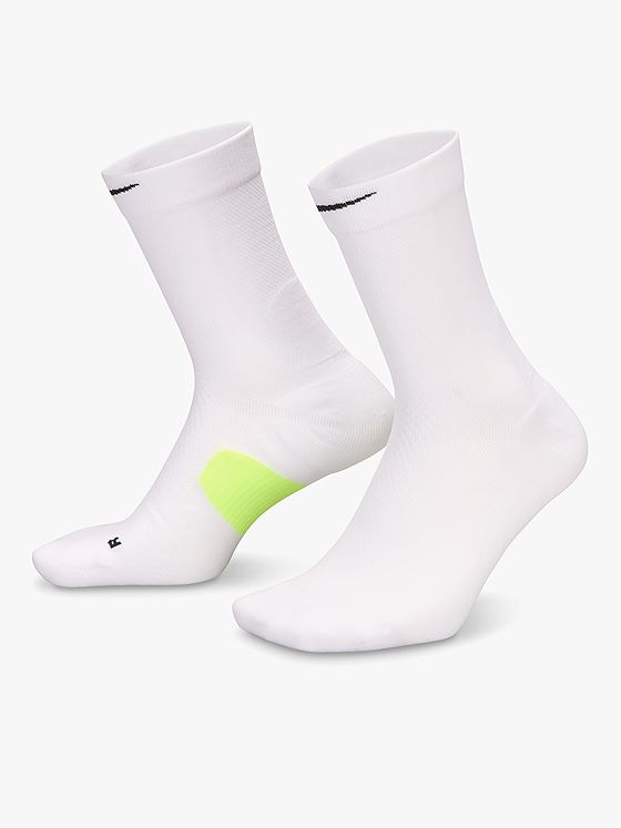 Nike Fast Midweight Crew 1 Pair 168 White / Volt / Black