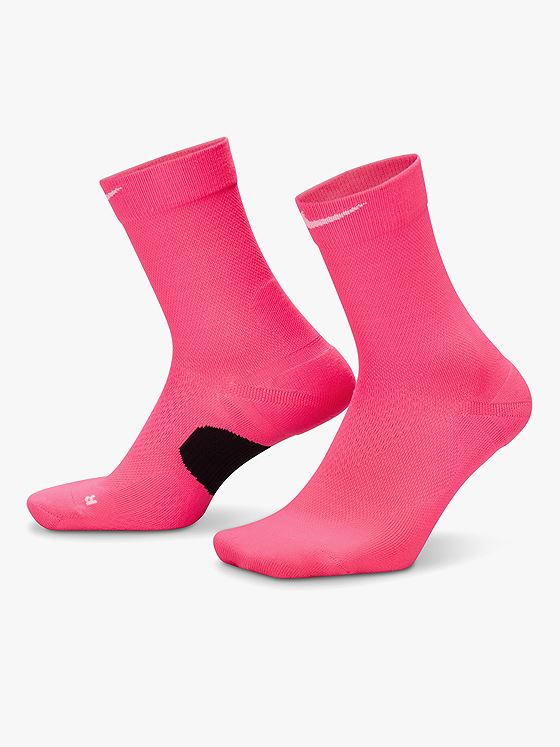 Nike Fast Midweight Crew 1 Pair 168 Hyper Pink / Black / White