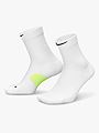 Nike Fast Midweight Microcrew 1 Pair 168 White / Volt / Black