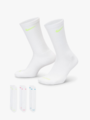 Nike Everyday Plus Cushioned Training Crew Socks 3pk Multi-Color