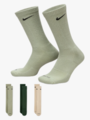 Nike Everyday Plus Cushioned Training Crew Socks 3pk Multi-Color