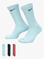 Nike Everyday Plus Cushioned Training Crew Socks 3pk Multi-Color