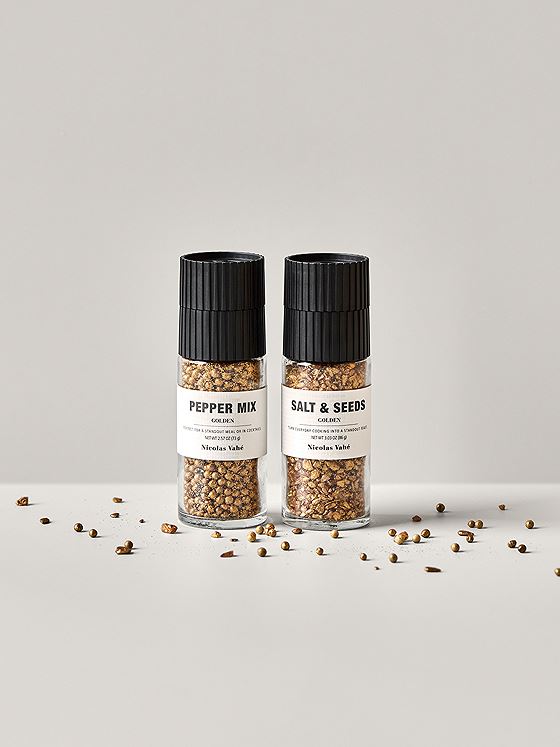 Nicolas Vahé Gift box, Golden pepper mix & golden salt & seeds, 86 g / 73 g Flerfarget
