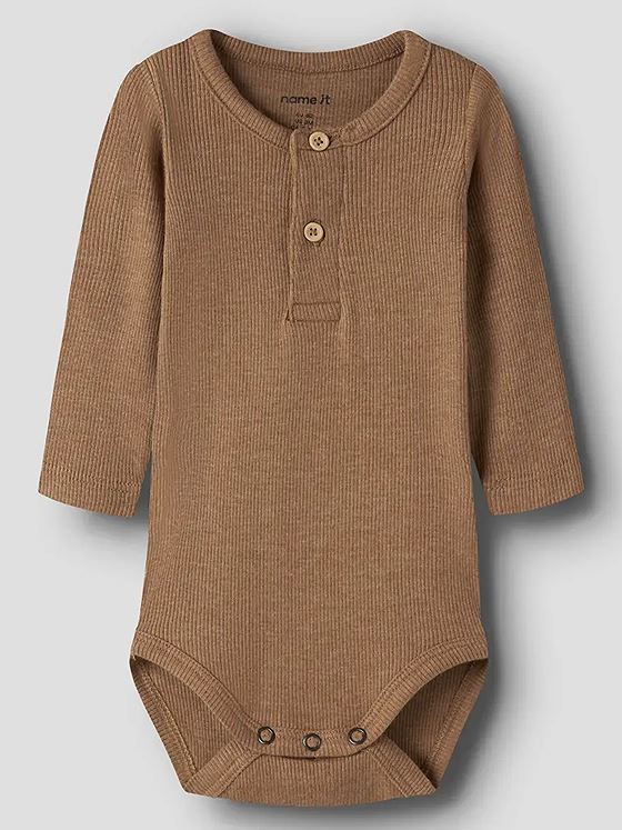 Name It Kab Long Sleeve Body Toasted Coconut MELANGE